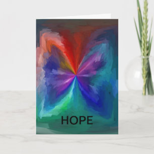 Tarjeta de felicitación de esperanza/Tiempos duros