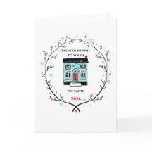 Tarjeta de felicitación de estilo boutique para fi