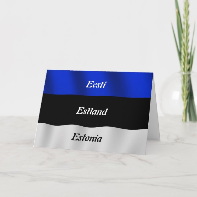 Tarjeta de felicitación de Estonia (Anverso)