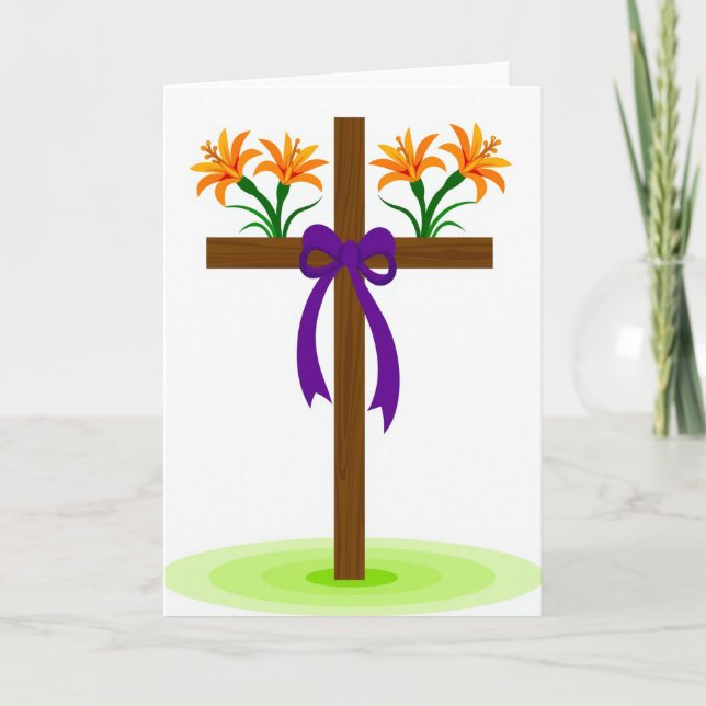 Tarjeta de felicitación de estructura de madera fl (Anverso)
