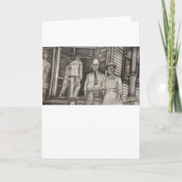 Tarjeta de felicitación de Etching