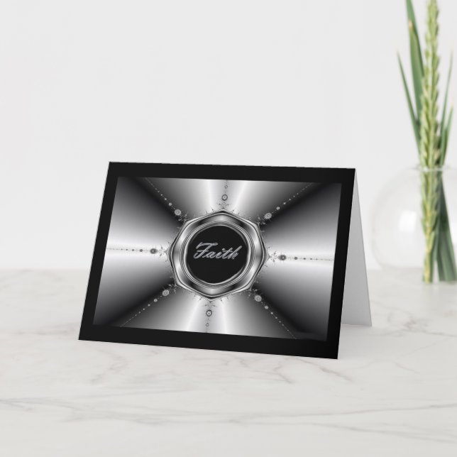 Tarjeta de felicitación de Faith Fractal (Anverso)