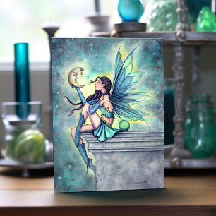 Tarjeta de felicitación de fantasía de hada amiga 