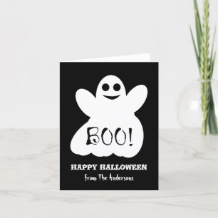 Tarjeta de Felicitación de Fantasma de Halloween