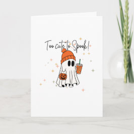 Tarjeta de Felicitación de Fantasma de Halloween,