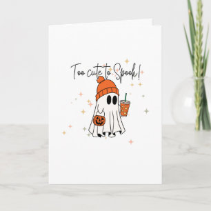 Tarjeta de Felicitación de Fantasma de Halloween,