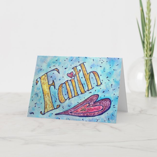 Tarjeta de felicitación de fe (Anverso)