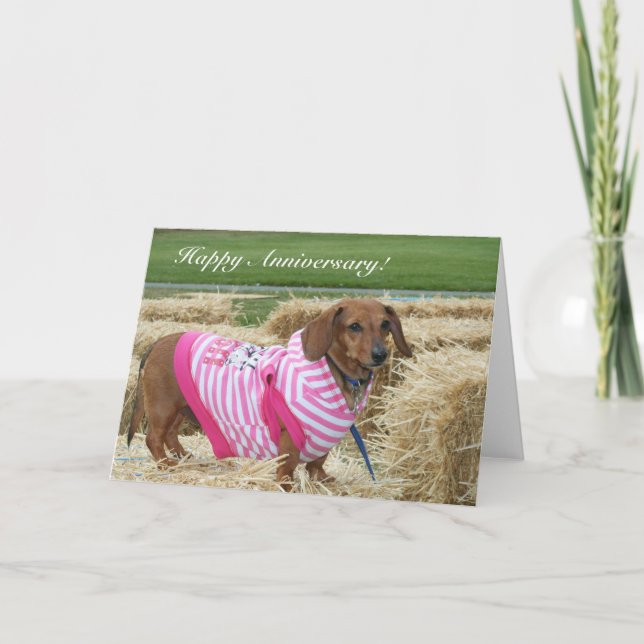 Tarjeta de felicitación de Feliz Aniversario de Da (Anverso)