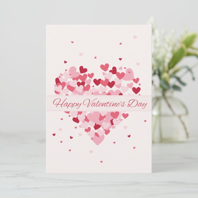 tarjeta de felicitación de feliz día de San Valent (Anverso de pie)