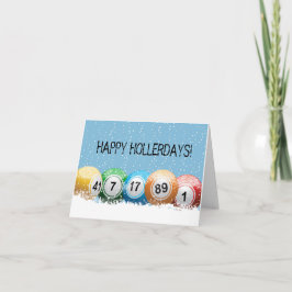 Tarjeta de felicitación de feliz Hollerdays