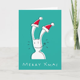 Tarjeta de felicitación de Feliz Navidad de BixThe