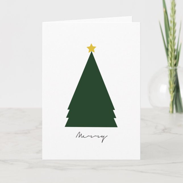 Tarjeta de felicitación de feriado "Merry" (5" x 7 (Anverso)