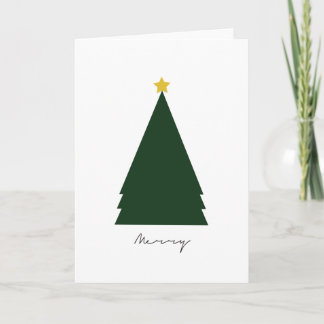 Tarjeta de felicitación de feriado "Merry" (5" x 7