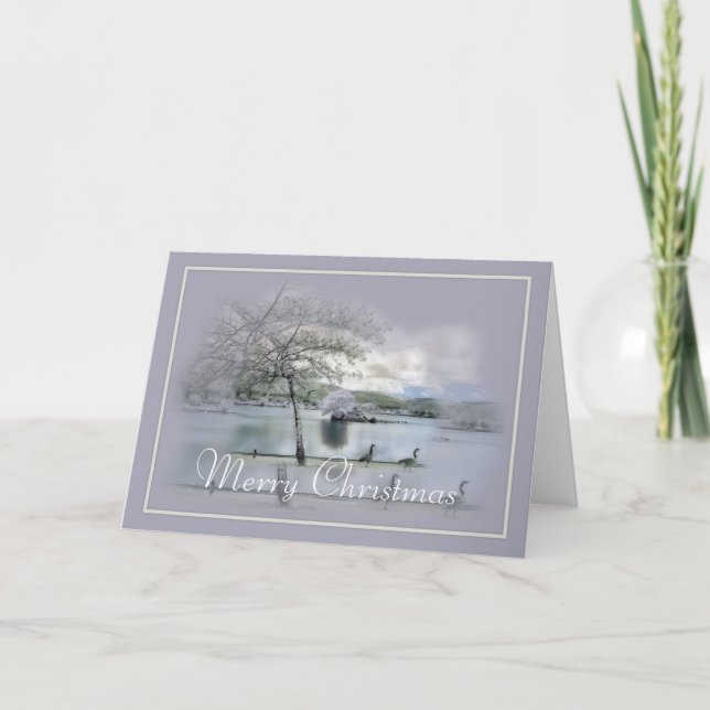 Tarjeta de felicitación de feriado para Navidades  (Anverso)