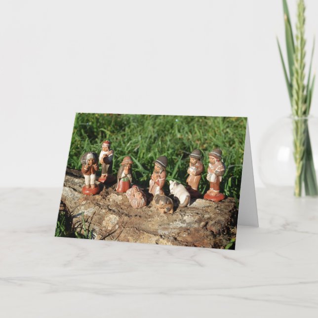 Tarjeta de felicitación de feriado para Navidades  (Anverso)