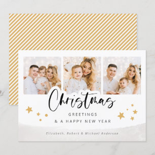 Tarjeta de felicitación de feriado para Navidades