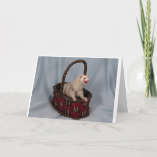 Tarjeta de felicitación de ferret