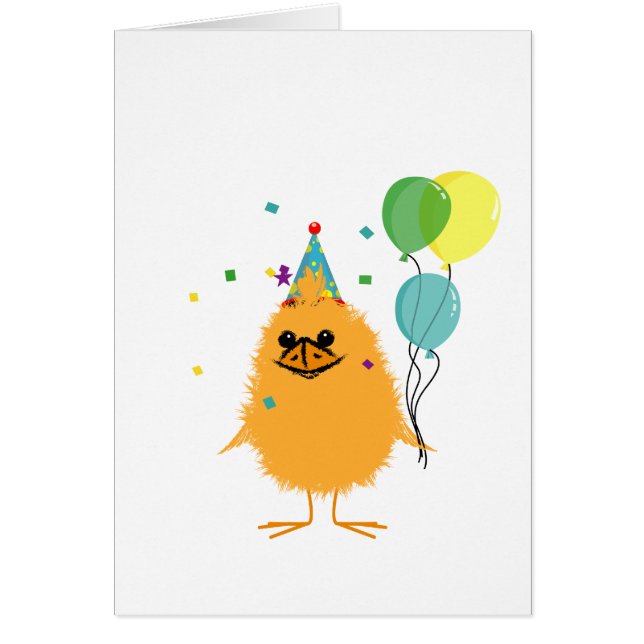 Tarjeta de felicitación de fiesta Chick (Frente)