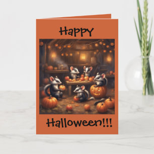tarjeta de felicitación de fiesta de Halloween de