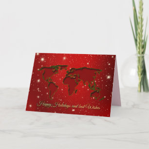 tarjeta de felicitación de fiestas felices