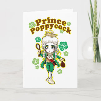 Tarjeta de felicitación de Figaro Poppycock