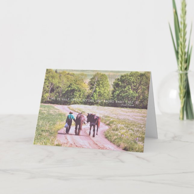 Tarjeta de felicitación de fin de día (Anverso)