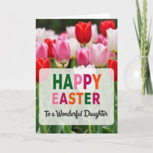 Tarjeta de felicitación de florales de primavera