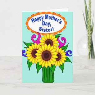 Tarjeta de Felicitación de Flores a Rayas