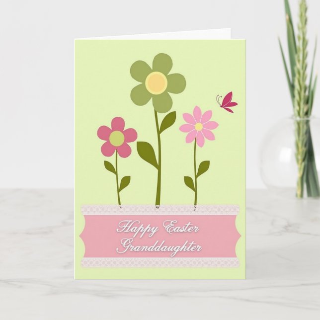 Tarjeta de Felicitación de Flores de Primavera (Anverso)