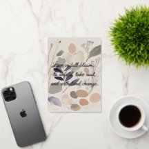 Tarjeta de felicitación de flores en acuarela