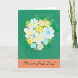 Tarjeta de felicitación de flores para Bouquet