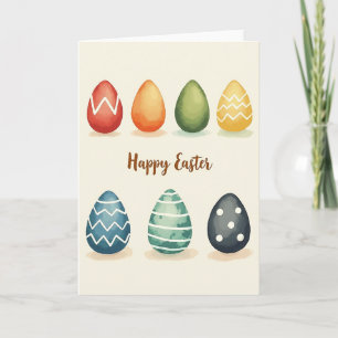 Tarjeta de Felicitación de Formas de Primavera