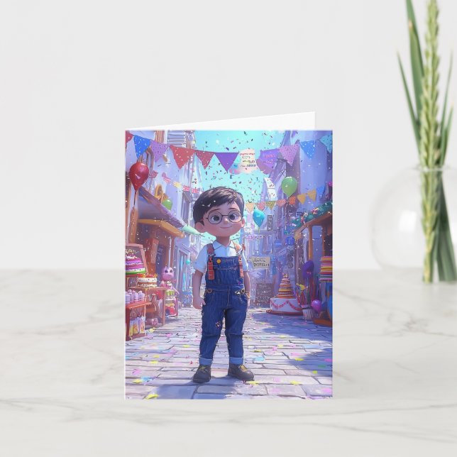 Tarjeta de Felicitación de Foto con AI Personaliza (Anverso)