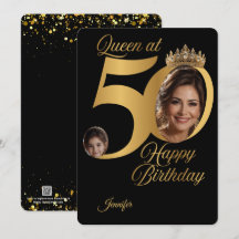 Tarjeta de felicitación de foto de cumpleaños núme
