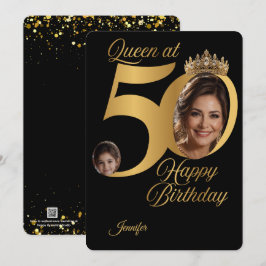Tarjeta de felicitación de foto de cumpleaños núme