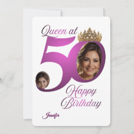 Tarjeta de felicitación de foto de cumpleaños núme