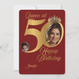 Tarjeta de felicitación de foto de cumpleaños núme