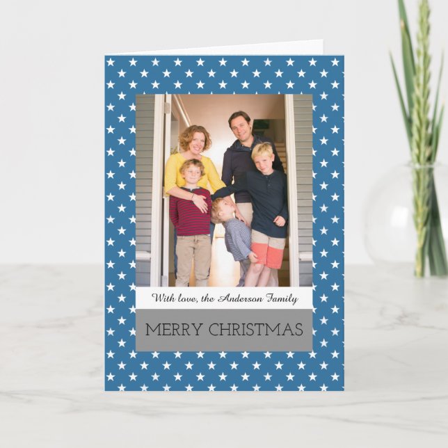 Tarjeta de felicitación de foto de festividades az (Anverso)