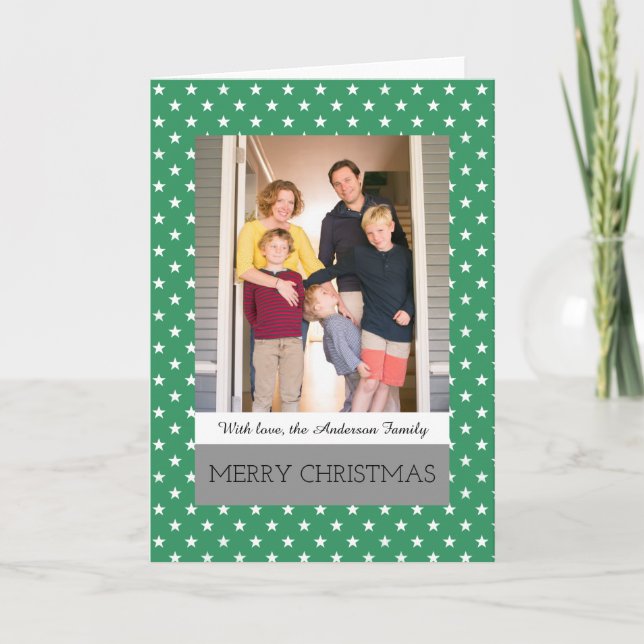 Tarjeta de felicitación de foto de festividades ve (Anverso)