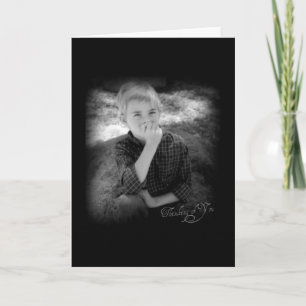 Tarjeta de Felicitación de Foto en Blanco y Negro 