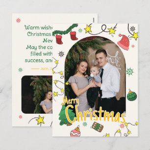 Tarjeta de Felicitación de Foto Familiar de Navida