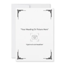Tarjeta de felicitación de foto personalizada Art 