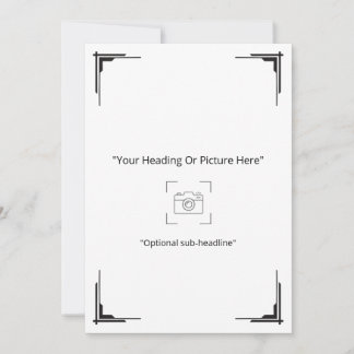 Tarjeta de felicitación de foto personalizada Art 