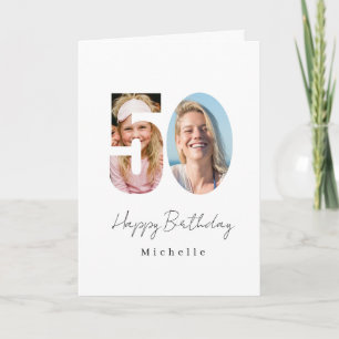 Tarjeta de felicitación de foto personalizada para