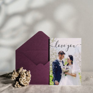 Tarjeta de Felicitación de Foto Te Amo