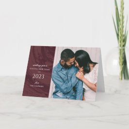 Tarjeta de felicitación de fotos de Año Nuevo Marc