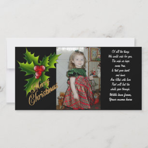 Tarjeta de felicitación de fotos de navidad