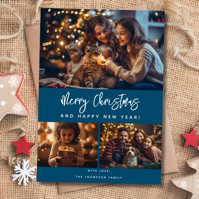 Tarjeta de felicitación de fotos de navidad (Subido por el creador)