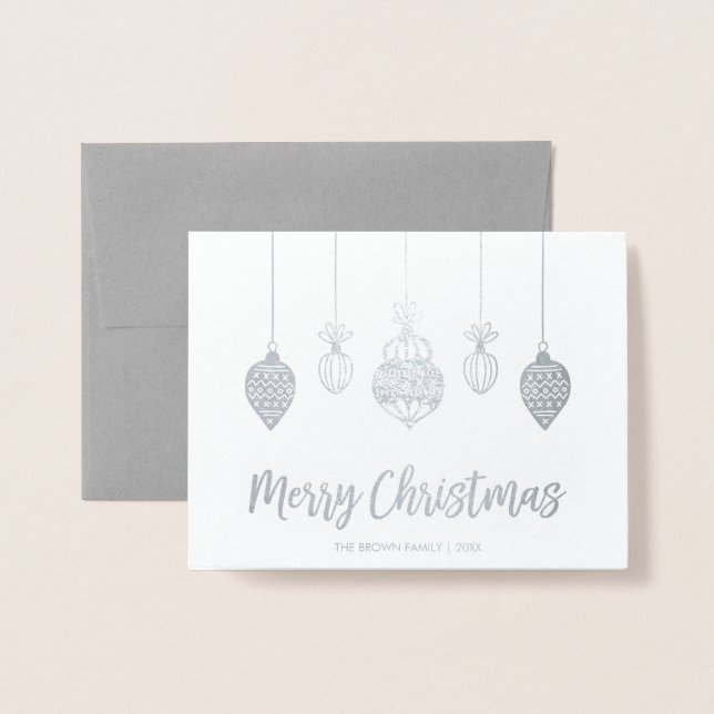 Tarjeta de felicitación de fotos de Navidad de Fel (Anverso con sobre)