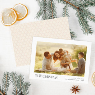 tarjeta de felicitación de fotos de navidad de tex